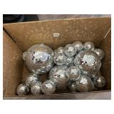 BOX OF DISCO BALLS ASSORTES SIZES