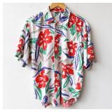 90s Primary Colors Rayon Tropical Shirt