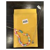 PHONE CHARM AND DELICATE NECKALCE