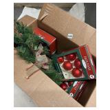 CHRISTMAS ORNAMENTS AND DOOR GARLAND