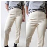 90s Ivory Wool Pants Measurements taken while