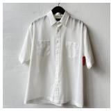 90s Spare time Ribbed Look Short Sleeve Shirt