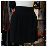 REWORKED BLACK MINI SKIRT Measurements taken