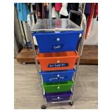 SHELVING DRAWERS ON WHEELS 38X24