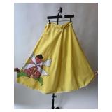 70s Windmill Maxi Wrap Skirt Measurements taken