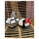 VINTAGE PRETZEL BOWL FULL OF K CUPS AND COFFEE