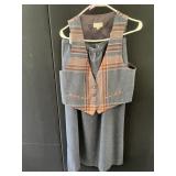 JONES NY SZ 10 VEST & SKIRT