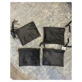 HANDMADE LEATHER ZIPPERED POUCHES