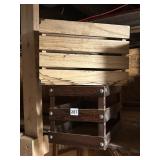 SMALL WOODEN CRATES