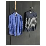 BLUE STRIPED SWEATER AND VERSACE BLUE STRIPED