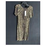 JONES NEW YORK ANIMAL PRINT DRESS SIZE 8 WITH