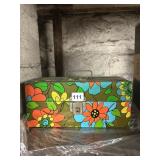 VINTAGE METAL TOOL BOX 12.5"LX5.5"WX5.5"H