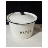 VINTAGE ENAMEL WATER POT