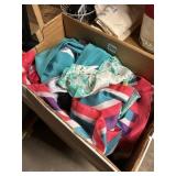 BO X OF SCARVES W/ SIGN