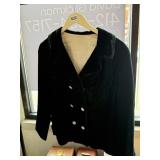 60s Emerald Velvet Jacket with Glitzy Buttons