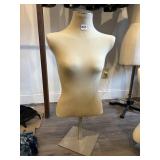 CLOTH TABLETOP TORSO MANNIQUIN ADJUSTABLE, DARKER