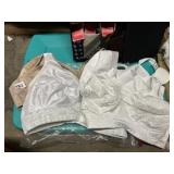 PLAYTEX BRAS NUDE IS 42B, WHITE ARE 38DDD, AND
