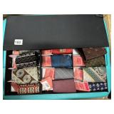 TRAVEL SUNGLASSES CASE FILLED WITH TIES 20"LX14"W