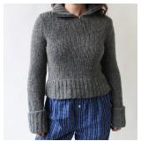 Y2K Abercrombie Funnel Neck Quarter Zip Sweater