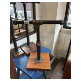 SHORT TABLETOP PIPE DISPLAY ADJUSTABLE HEIGHT