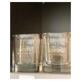 TWO JACK DANIELS WHISKEY GLASSES