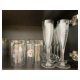 KOERBEL CHAMPAGNE GLASSES, PENN STATE AND OTHER