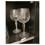 NEMACOLIN WOODLAND ETCHED WINE GLASSES