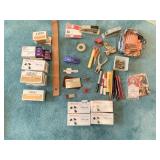 BINDER CLIPS, RULER, 10 WITH STAPLERS AND OFFICE