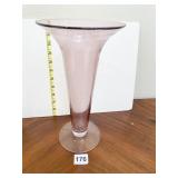 11.5" CRANBERRY CENTER VASE