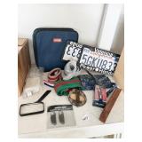 TOOL BAG, MAGNIFIER, STRAPS ETC.