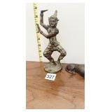 BRONZE SIAN DANCER ASIAN SCULPTURE 8 INCH HIGH