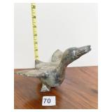 METAL MADE IN JAPAN 7" H GOOSE W/ WIND SPAN