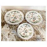 GIEN FRANCE Dï¿½COR GRAND FEU 3 PLATES