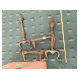 FIREPLACE END IRONS