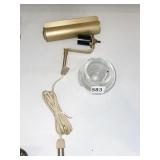 PICTURE LIGHT AND OIL LAMP W/ WICK