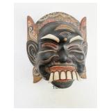 BARONG DANCE WOOD CARVED AND PAINTED MAST 7.5" H