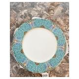 LENOX 6 PLATES W/ ENAMEL BORDER DECORATION