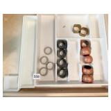 NAPKIN RINGS 4 DIFFERENT SETS