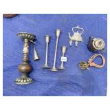 CANDLE STICKS, INDIA BELL, ETC.