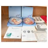 2 HIBEL PLATES IN BOXES