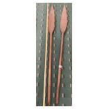 NIGERIAN IKSEKIRI WOODEN PADDLES 60" L GOOD