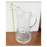 12" APPLIED HANDLE PITCHER W/ GROUND BOTTOM