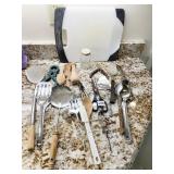 KITCHEN UTENSILS, CUTTING BOARD ETC.