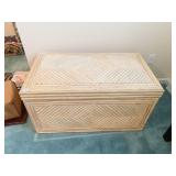 WHITEWASH BLANKET CHEST 32" W X 21" H X 21" W