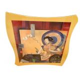 ORCHID AND PARASOL BY JU-HONG CHEN 43" X 42