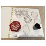 FLEUR DE LE 2.5" D PAIR OF BOWLS, CONDIMENT