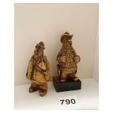 2 HAND CRAFTED ITALY - ACTION LABEL- FIGURES