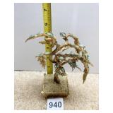 VINTAGE MCM SWAPATA AND TURQUOISE BONSAI TREE