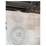 SQUARE PIXEL PLATE 12.5 INCH SQUARE, GLASS DISH