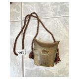 BRASS INDIA INLAY PURSE 4 INCH BY 4 INCH WITH